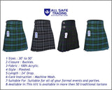 Men's 8 Yard Kilt for Men, Men's Deluxe Kilt, Scottish Tartan Kilt, Highland Wedding Kilt, Campbell Ancient Kilt