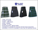 Men's 8 Yard Kilt for Men, Men's Deluxe Kilt, Scottish Tartan Kilt, Highland Wedding Kilt, St. Patrick Kilt