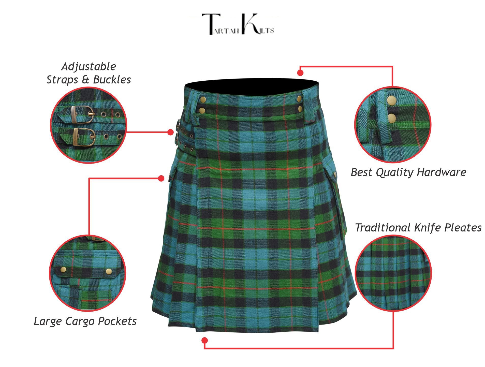 Scottish Gunn Tartan Utility Kilt
