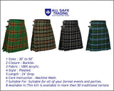 Men's 5 Yard Scottish Tartan Kilt, Highland Wedding Kilt, Tara Murphy Tartan Kilt