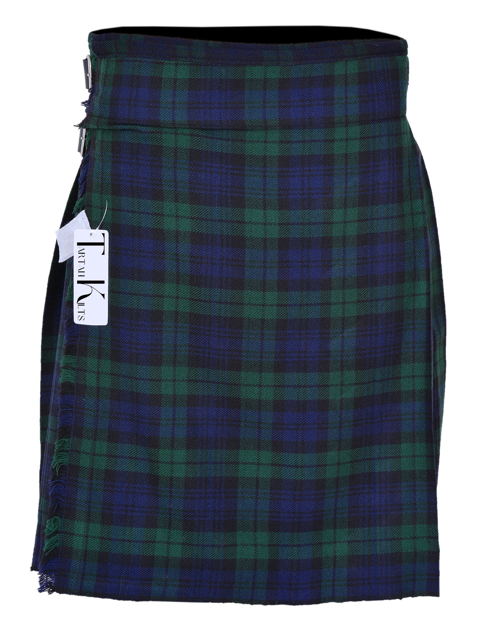 Men's 5 Yard Scottish Tartan Kilt, Highland Wedding Kilt, Black Watch Tartan Kilt