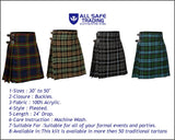 Men's 5 Yard Scottish Tartan Kilt, Highland Wedding Kilt, Maclaren Tartan Kilt