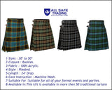 Men's 5 Yard Scottish Tartan Kilt, Highland Wedding Kilt, Anderson Tartan Kilt