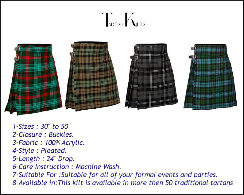 5 Yard Ross Hunting Tartan Kilts