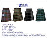 Men's 5 Yard Scottish Tartan Kilt, Highland Wedding Kilt, Macdonald Ancient Tartan Kilt