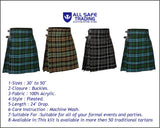 Men's 5 Yard Scottish Tartan Kilt, Highland Wedding Kilt, Campbell Ancient Tartan Kilt