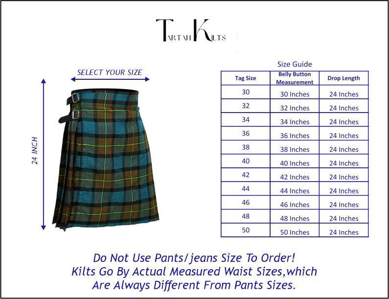 Men's 5 Yard Scottish Tartan Kilt, Highland Wedding Kilt, Muir Tartan Kilt