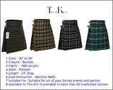 5 Yard Brown Watch Tartan Kilt Stylish Scottish Outfit