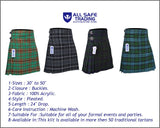 Men's 8 Yard Kilt for Men, Men's Deluxe Kilt, Scottish Tartan Kilt, Highland Wedding Kilt, Tara Murphy Kilt