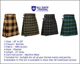 Men's 5 Yard Scottish Tartan Kilt, Highland Wedding Kilt, Rose Ancient Tartan Kilt