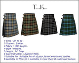 5 yard Gordon Weathered Tartan Kilts