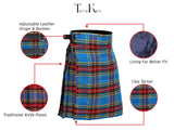 5 Yard Macbeth Tartan Kilt Stylish Scottish Outfit