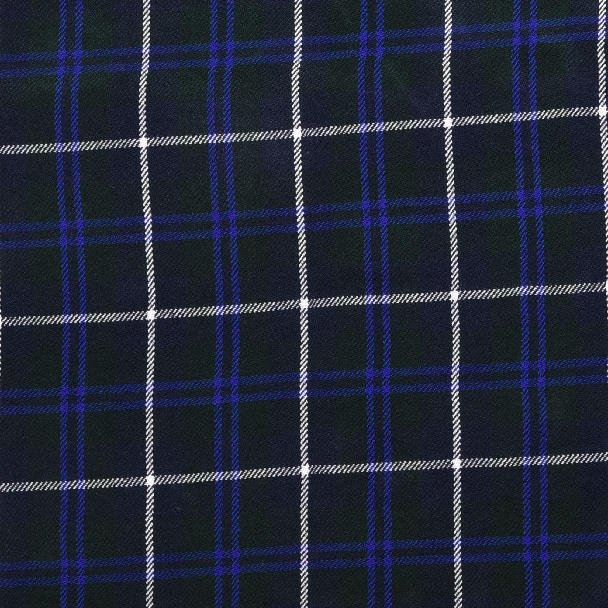 Scottish 13oz Tartan Plaid Fabric By The Yard - Blue Douglas Tartan