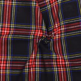 Scottish 13oz Tartan Plaid Fabric By The Yard - Black Stewart Tartan