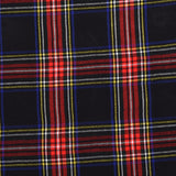 Scottish 13oz Tartan Plaid Fabric By The Yard - Black Stewart Tartan