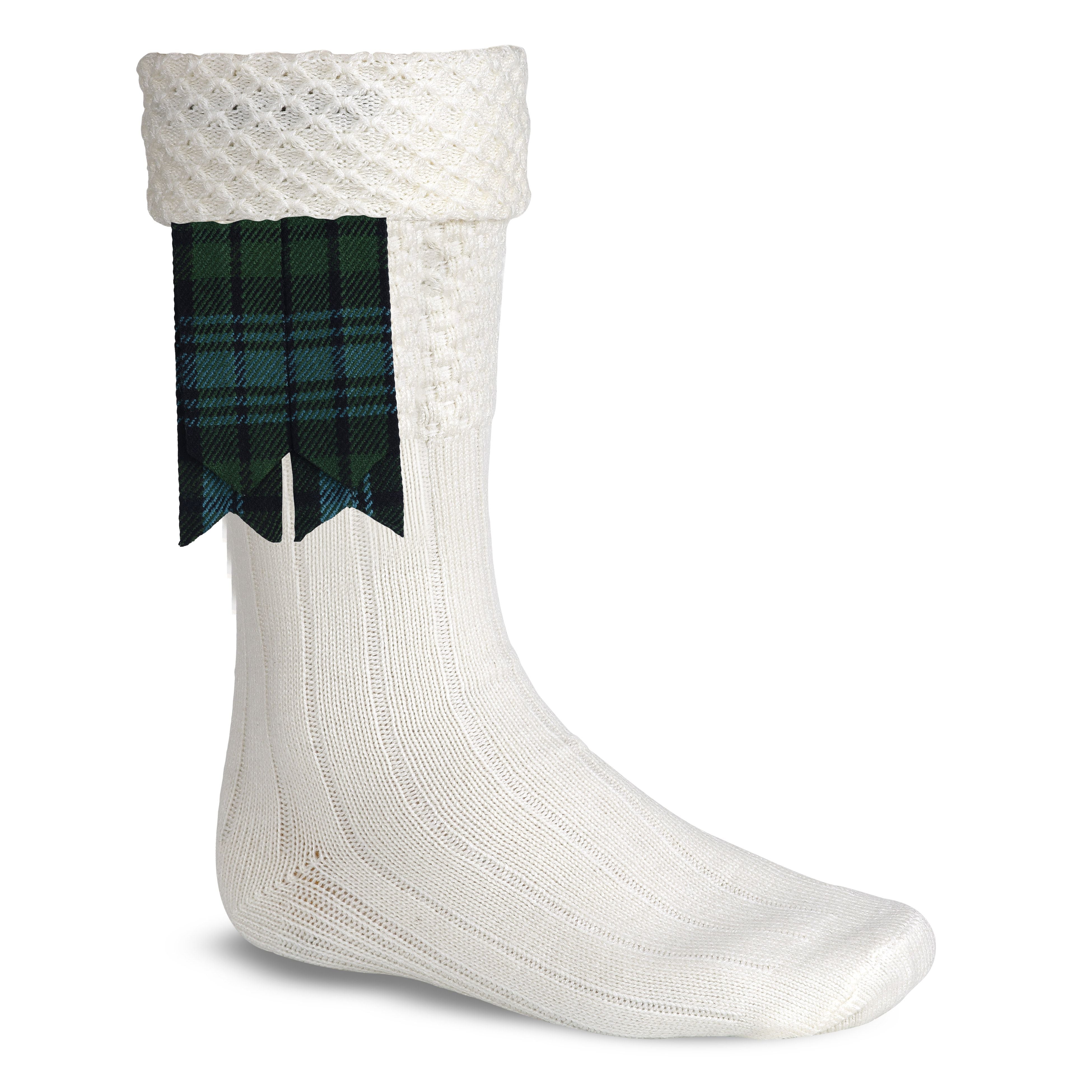 Scottish Tartan Kilt Flashes with Elastic Adjusters Campbell Ancient