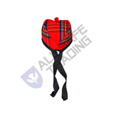 Scottish Royal Stewart Glengarry Hat with Red Pompom