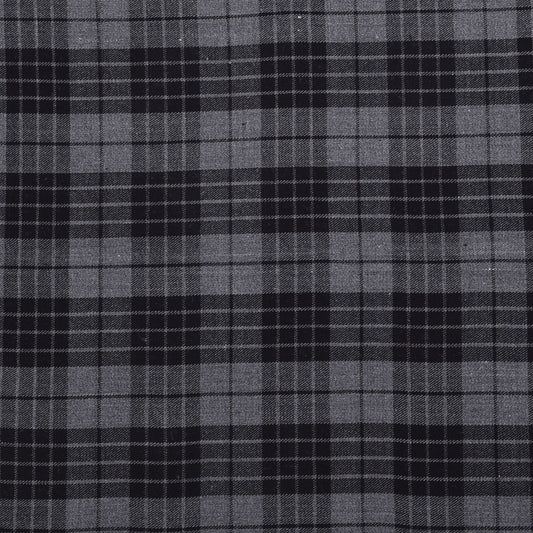 Scottish 16oz Tartan Plaid Fabric By The Yard - Grey Watch Tartan