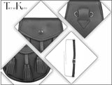 Premium Leather Sporran for Men - Ideal Kilt Accessories for Men, Scottish Kilt Sporran with Chain Belt Art # 1