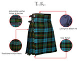 5 Yard Gunn Ancient Tartan Kilt Stylish Scottish Outfit
