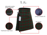 5 Yard Brown Watch Tartan Kilt Stylish Scottish Outfit