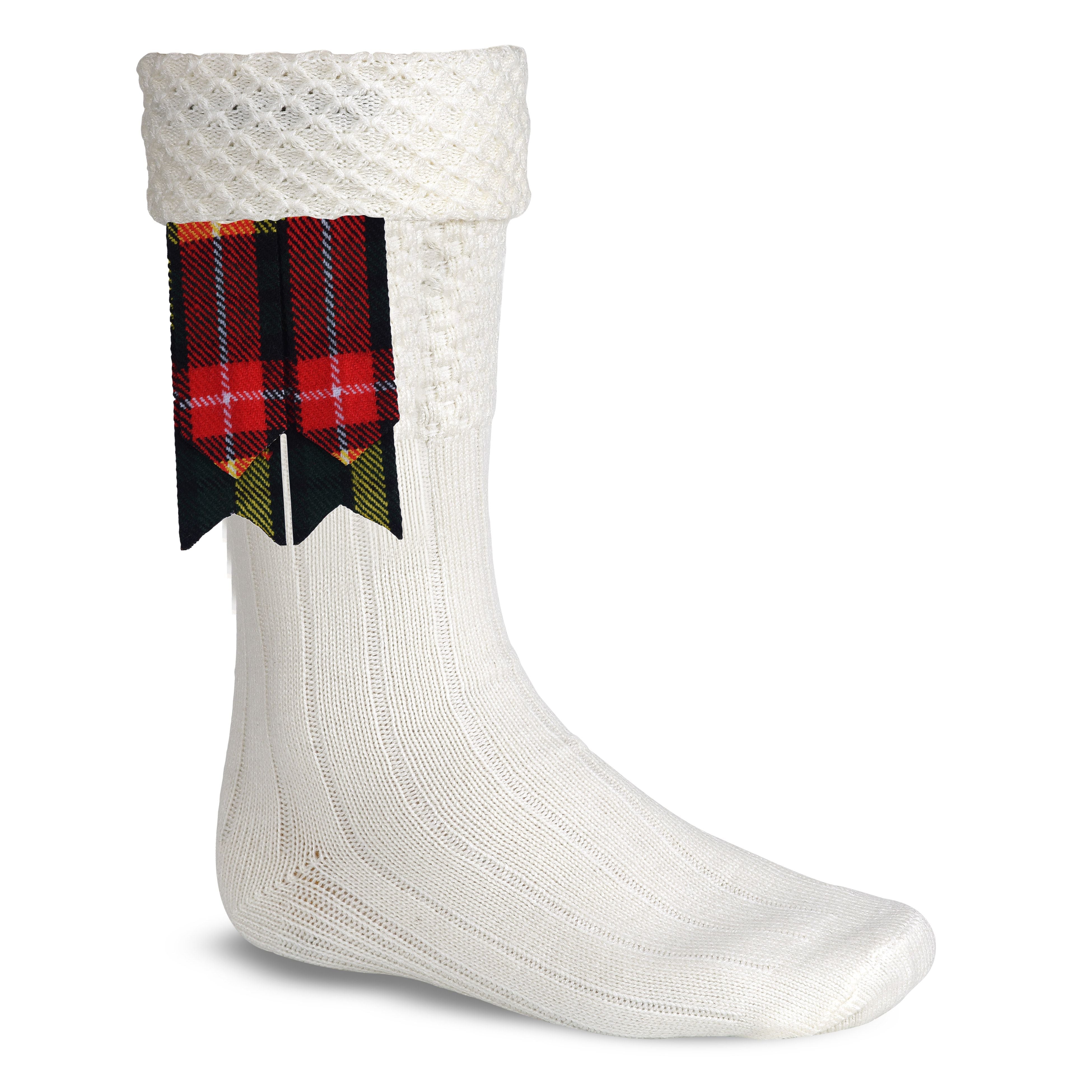 Scottish Tartan Kilt Flashes with Elastic Adjusters Buchanan