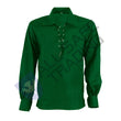 Scottish Green Ghillie Jacobite Jacobean Shirt
