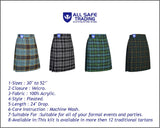 Mens Kilt for Sports, Our Golf Kilt Perfect for Traditional Scottish Clothing, Granite Tartan Kilt