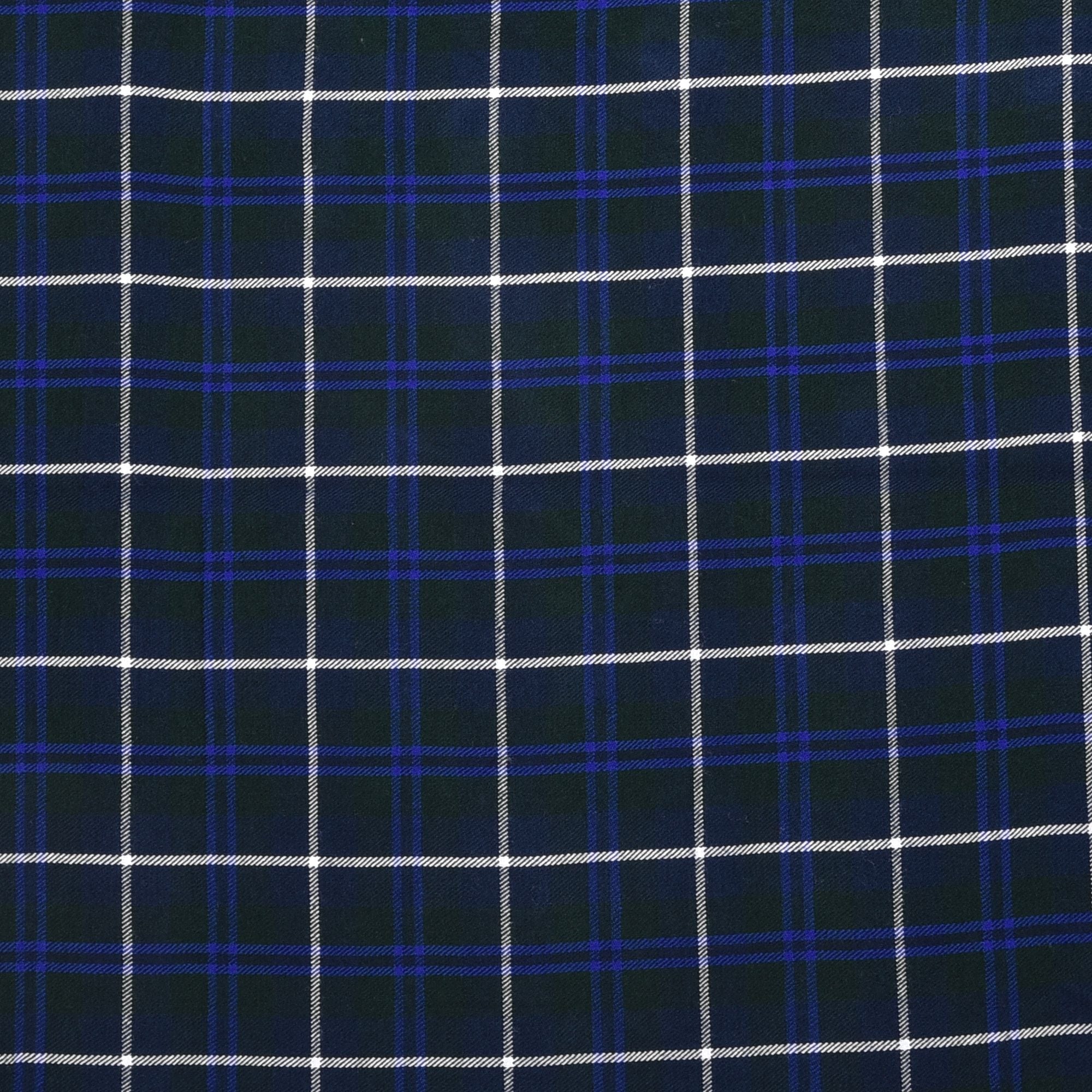 Scottish 16oz Tartan Plaid Fabric By The Yard - Blue Douglas Tartan