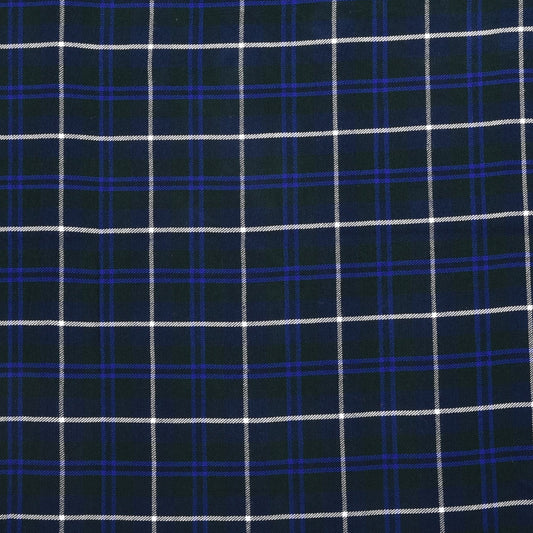 Scottish 16oz Tartan Plaid Fabric By The Yard - Blue Douglas Tartan