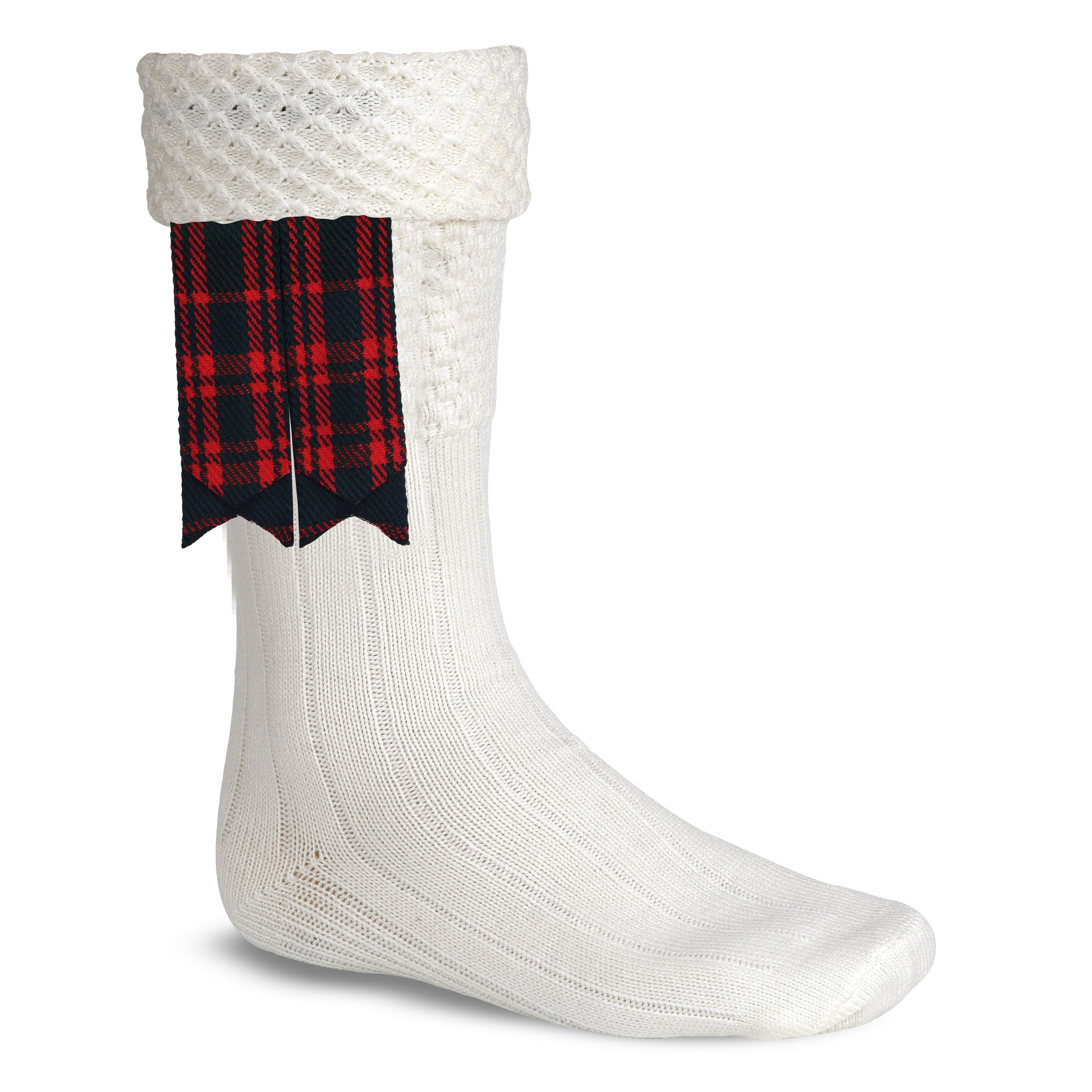 Scottish Tartan Kilt Flashes with Elastic Adjusters Macdonald