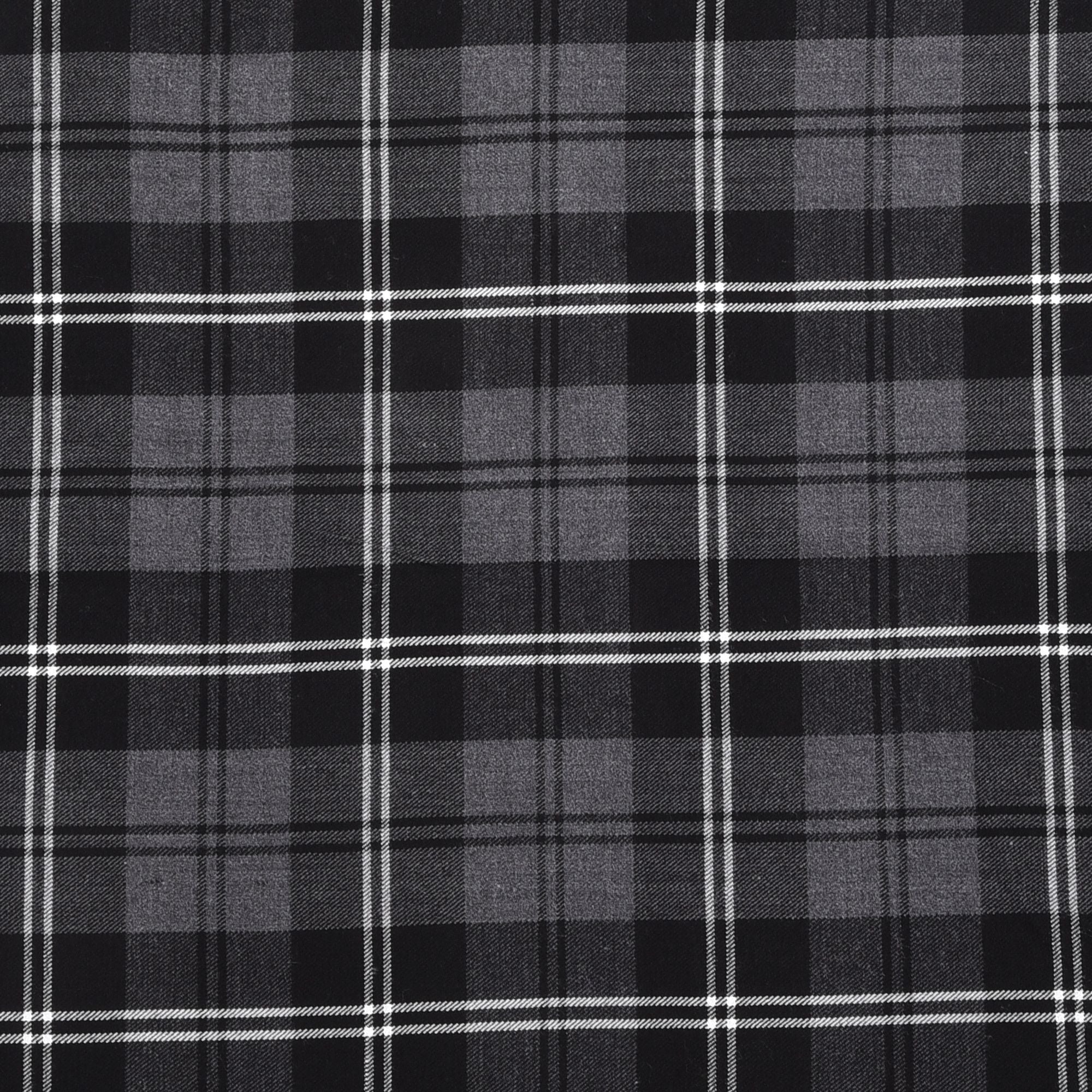 Scottish 16oz Tartan Plaid Fabric By The Yard - Granite Tartan