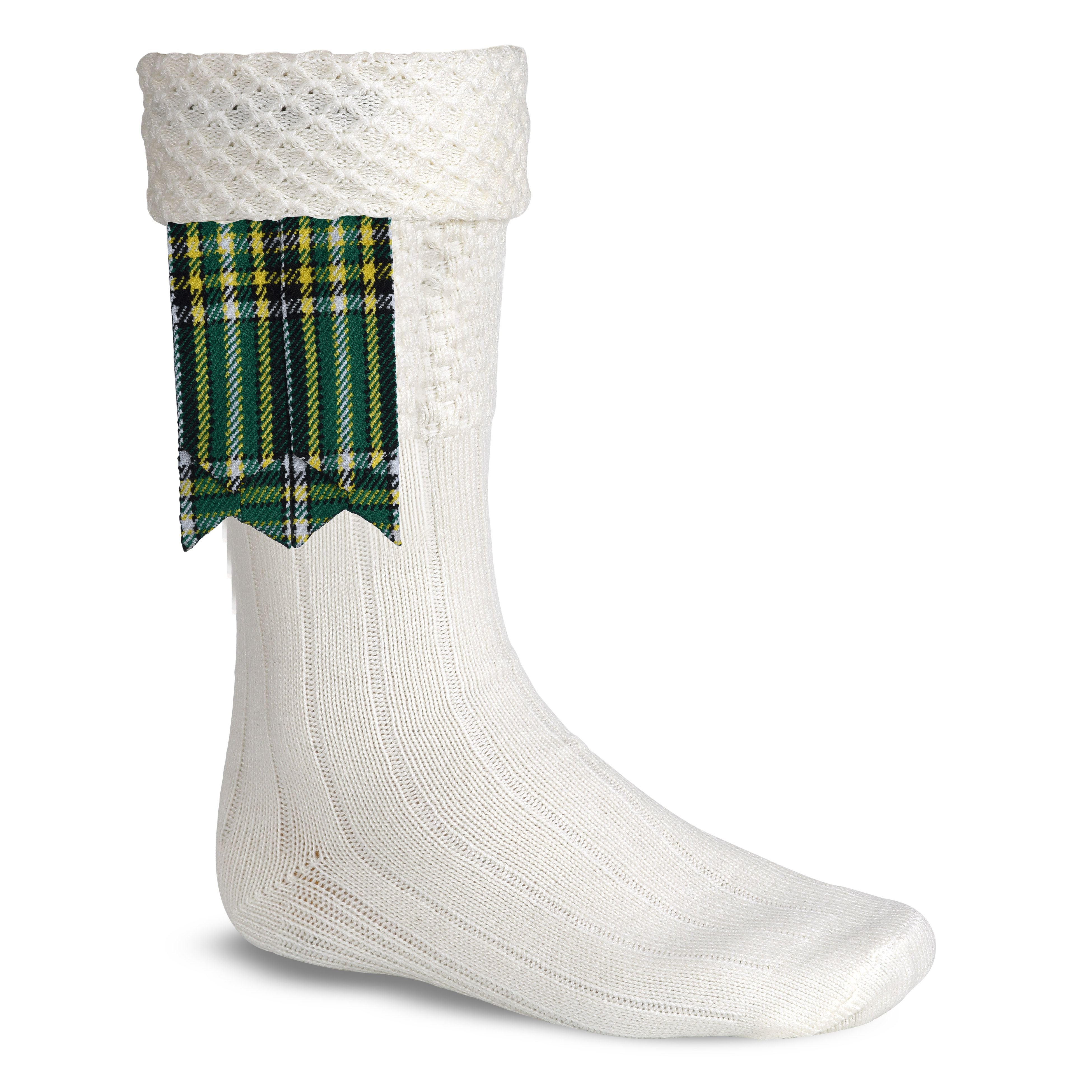 Scottish Tartan Kilt Flashes with Elastic Adjusters Irish Heritage