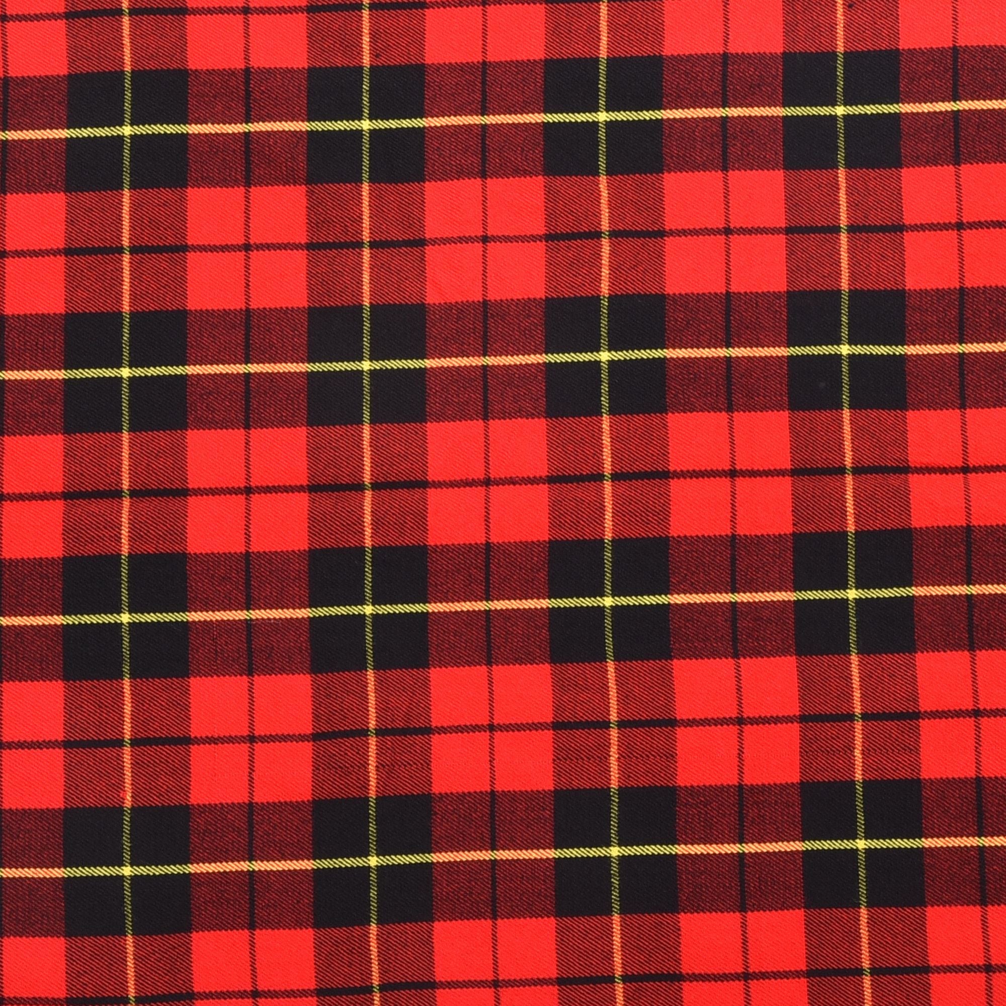 Scottish 16oz Tartan Plaid Fabric By The Yard - Wallace Tartan