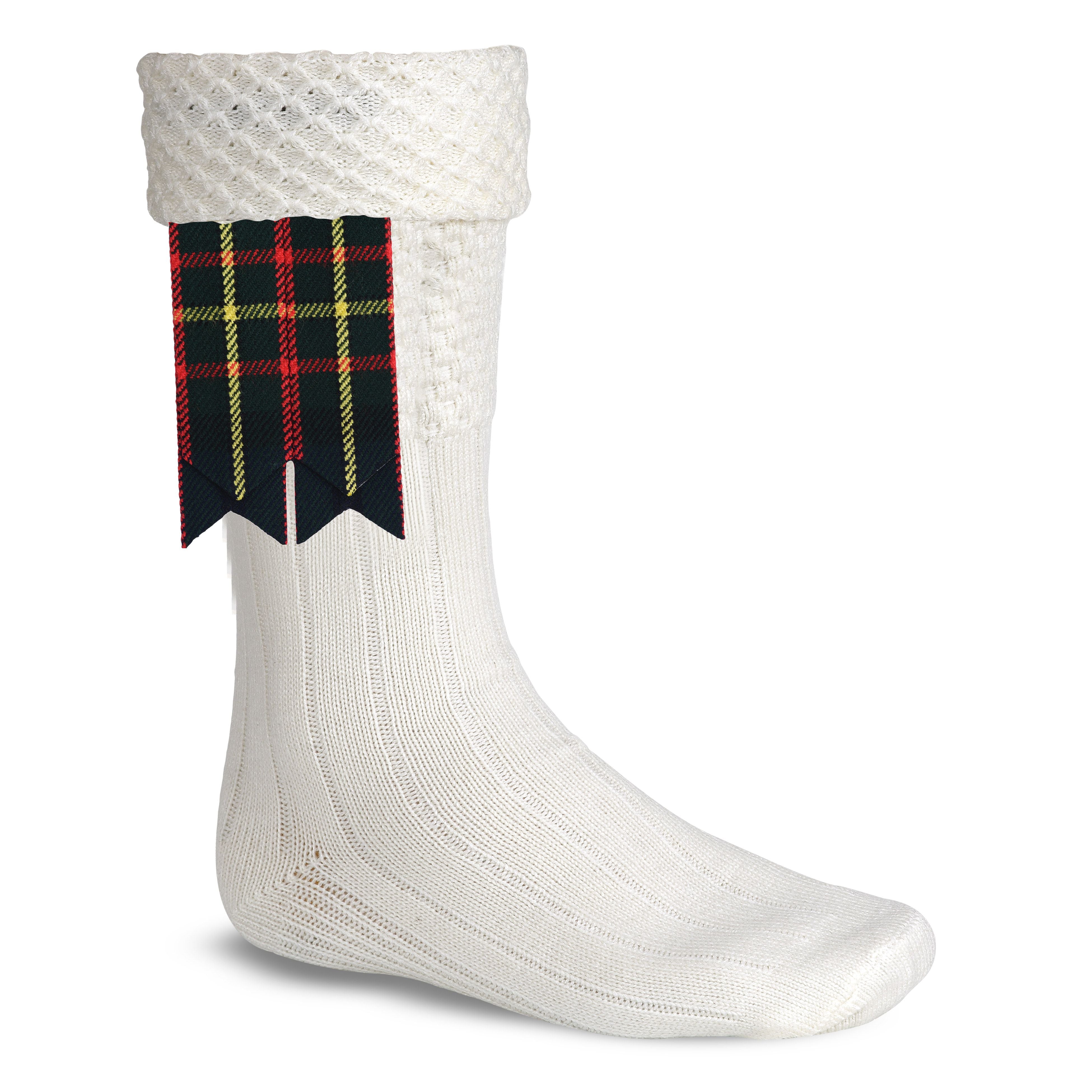 Scottish Tartan Kilt Flashes with Elastic Adjusters Maclaren