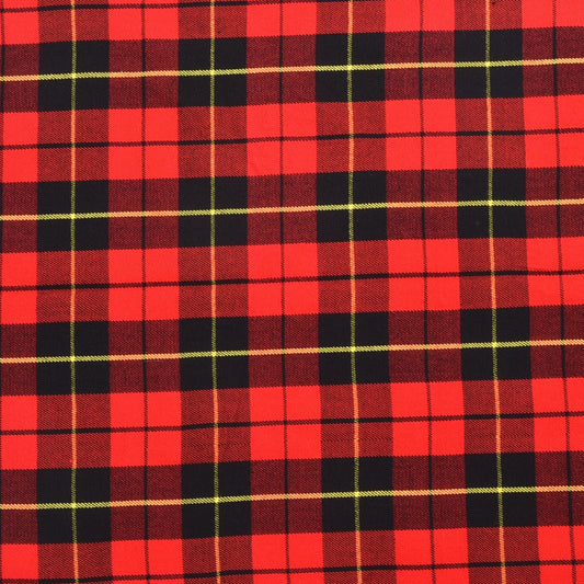 Scottish 16oz Tartan Plaid Fabric By The Yard - Wallace Tartan