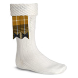 Scottish Tartan Kilt Flashes with Elastic Adjusters Gordon Weathered