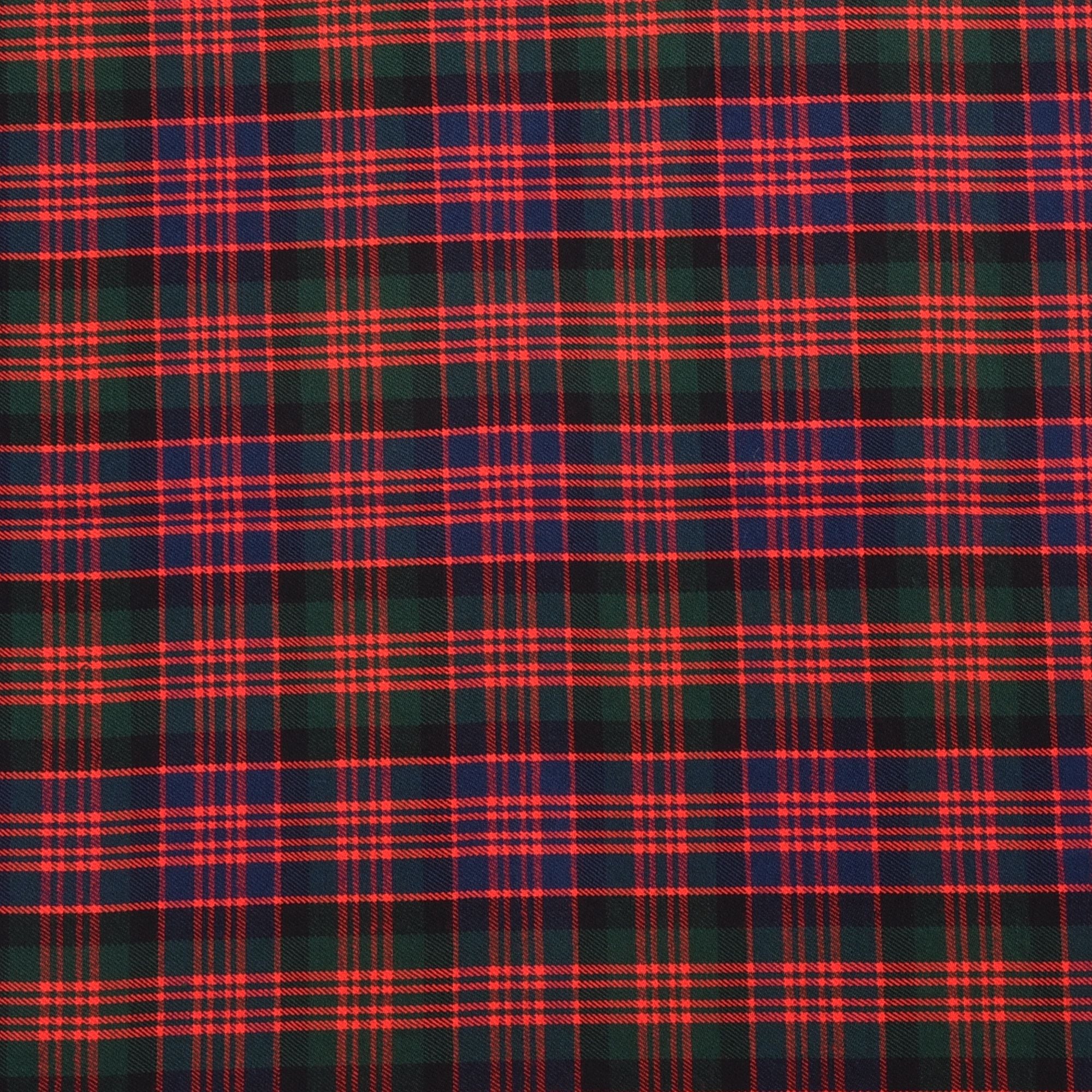 Scottish 16oz Tartan Plaid Fabric By The Yard - Macdonald Tartan