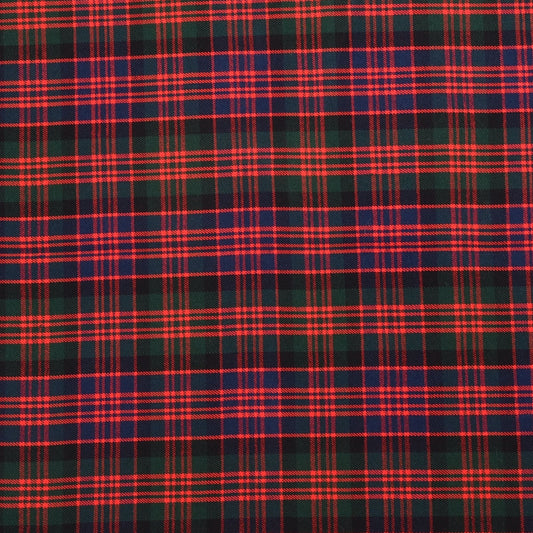 Scottish 16oz Tartan Plaid Fabric By The Yard - Macdonald Tartan