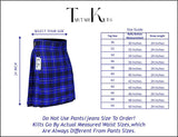 Authentic Scottish Men's Tartan Kilts - Highland Light Weight Value Kilt Embrace Your Heritage with Comfort American Patriot Tartan Kilt