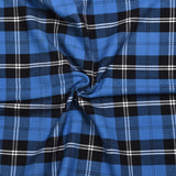 Scottish 16oz Tartan Plaid Fabric By The Yard - Blue Ramsay Tartan