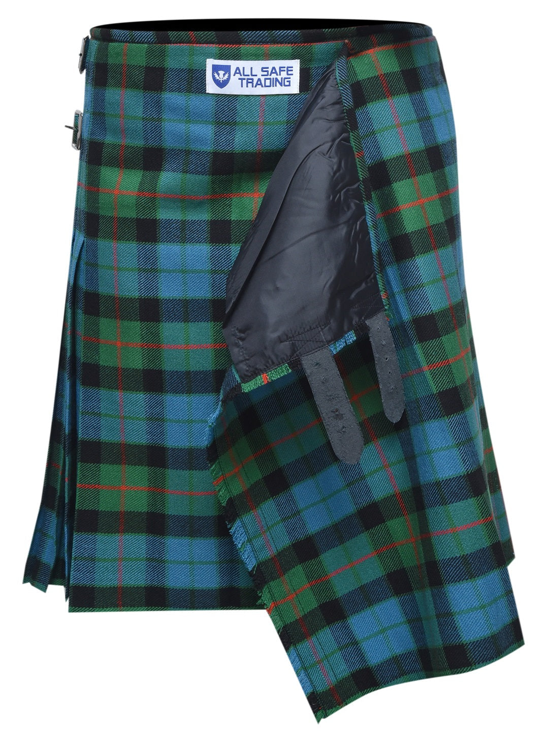 Men's 8 Yard Kilt for Men, Men's Deluxe Kilt, Scottish Tartan Kilt, Highland Wedding Kilt, Gunn Ancient Kilt