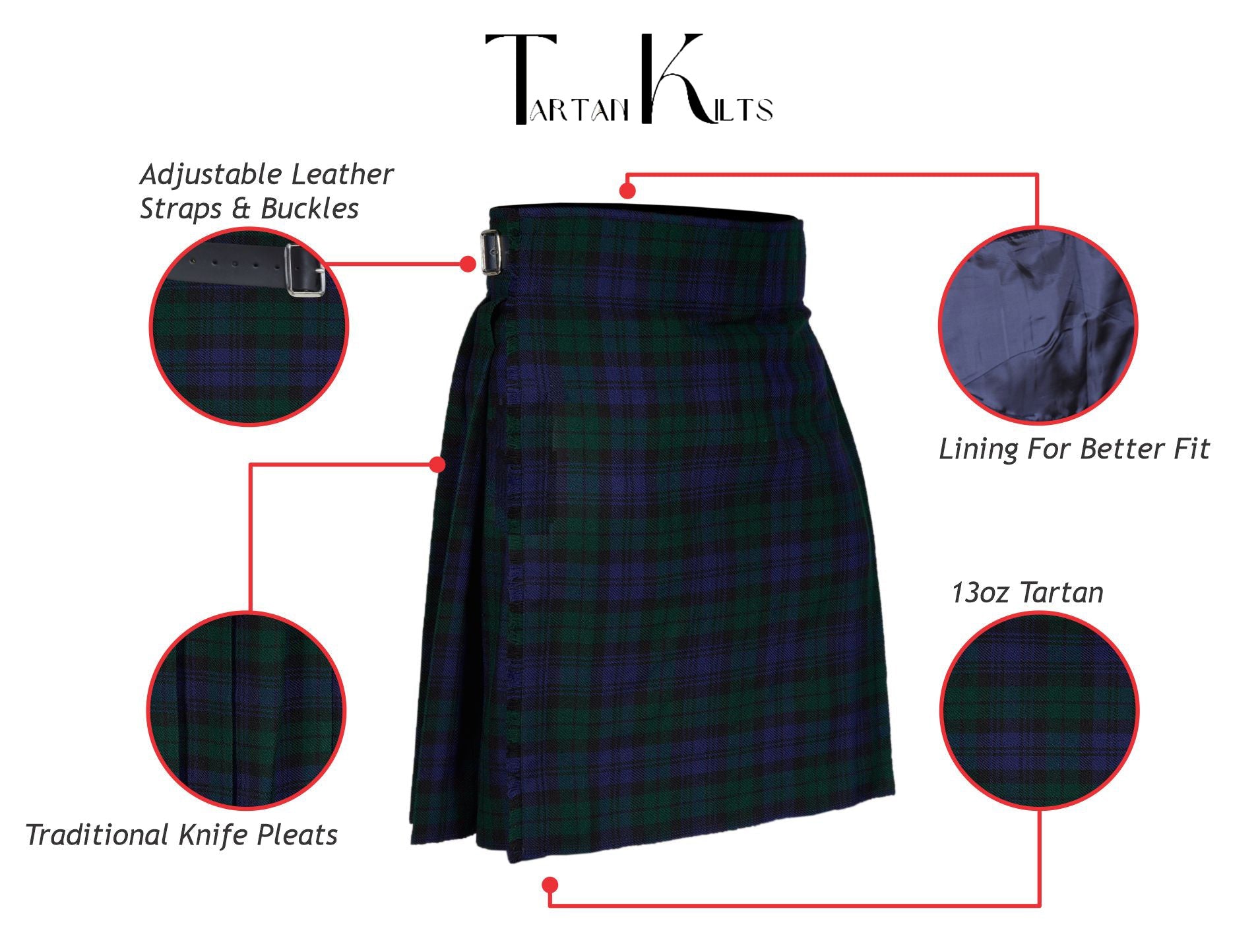 Black Watch Tartan Plaid Kilt
