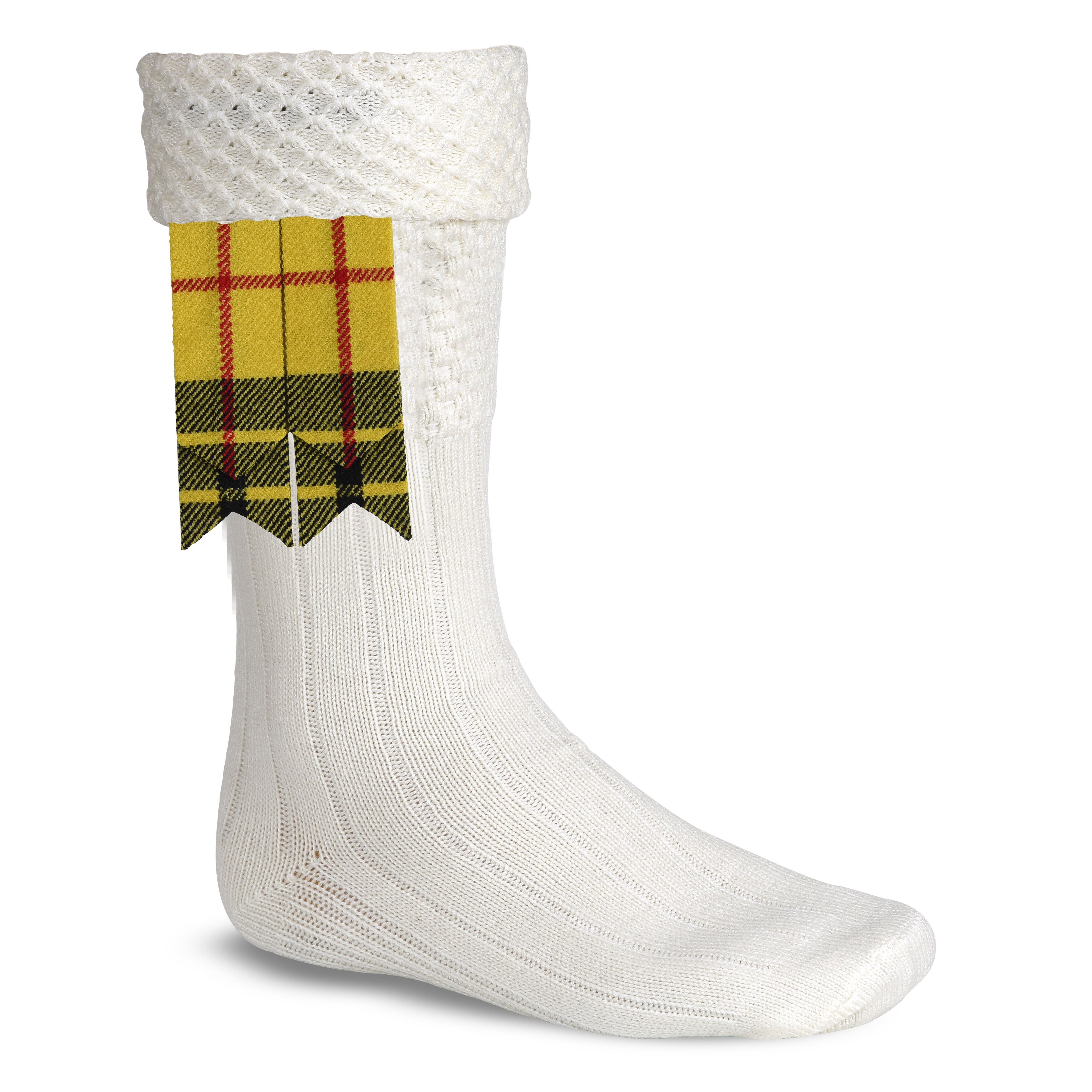 Scottish Tartan Kilt Flashes with Elastic Adjusters Macleod of Lewis