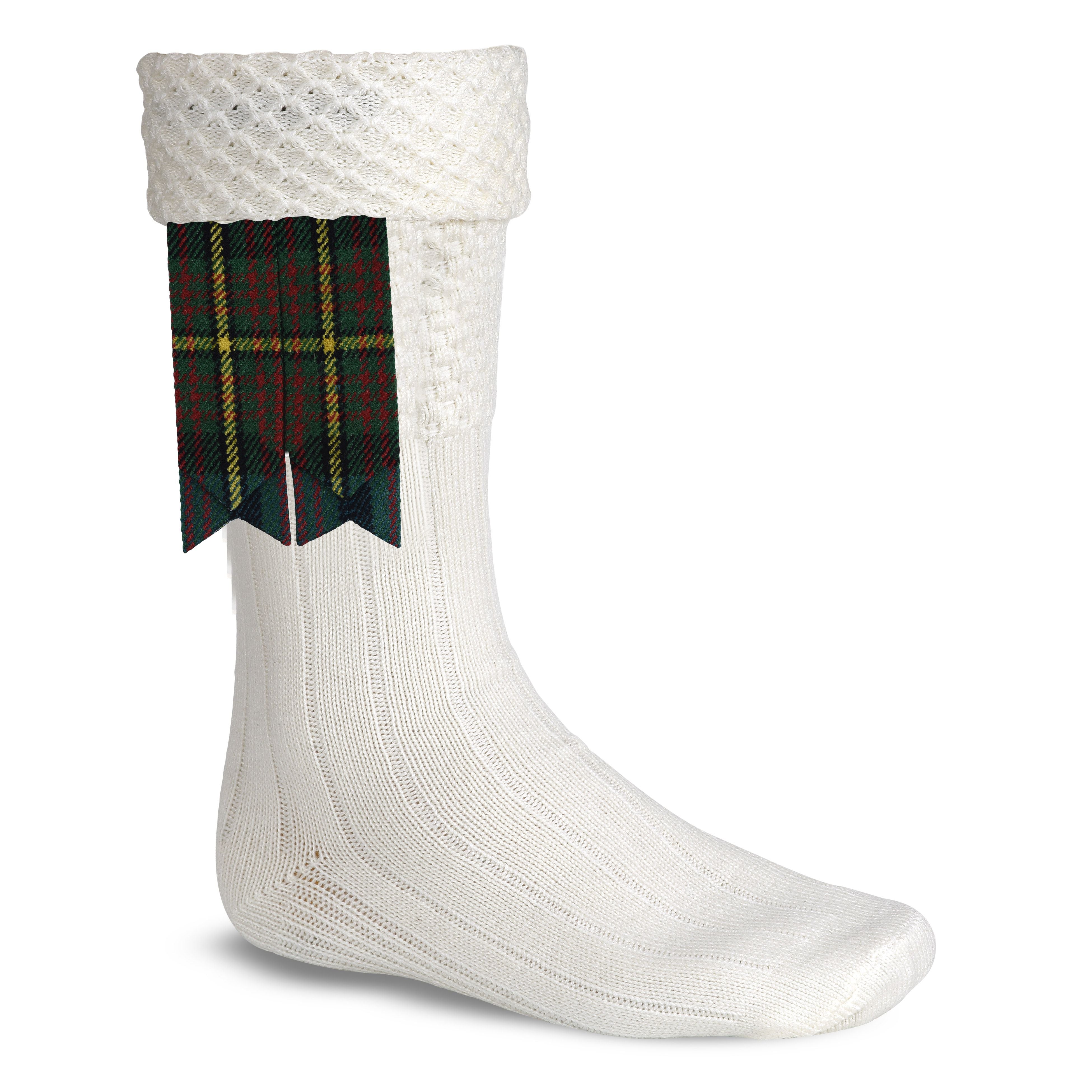 Scottish Tartan Kilt Flashes with Elastic Adjusters Muir