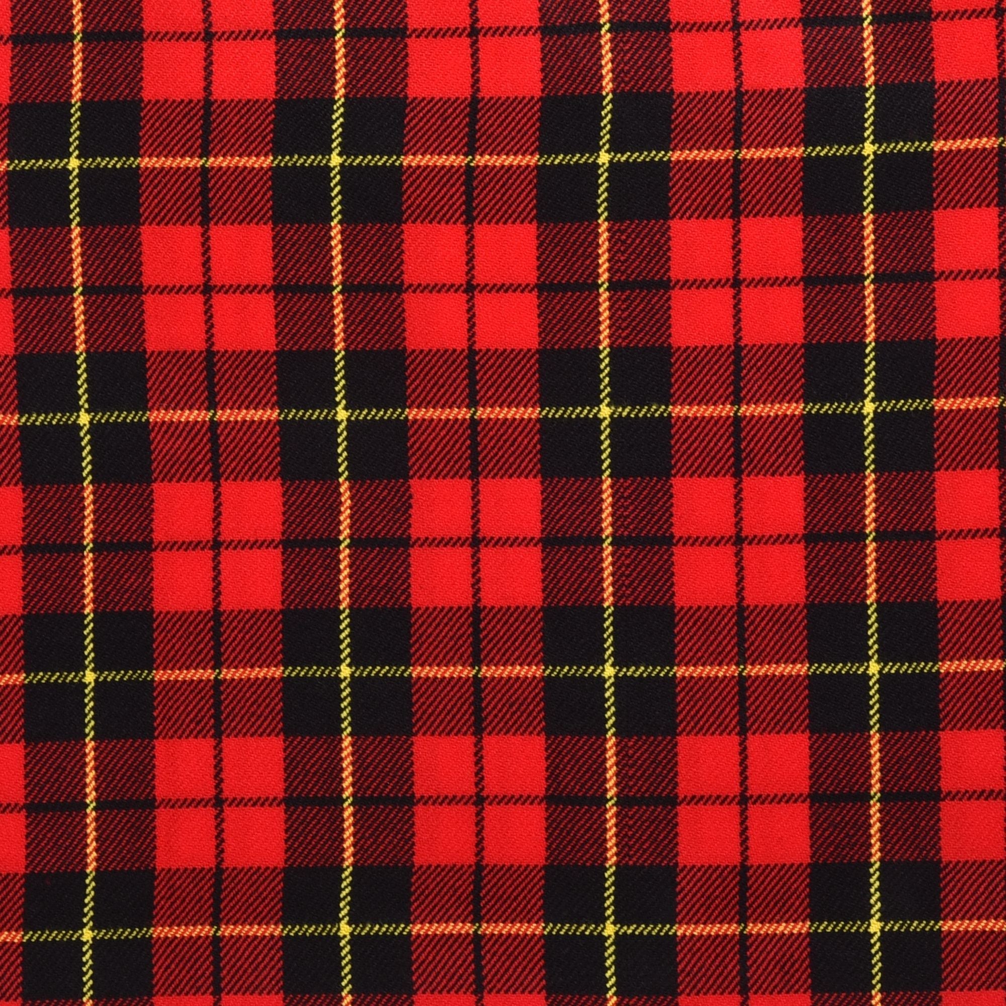 Scottish 13oz Tartan Plaid Fabric By The Yard - Wallace Tartan