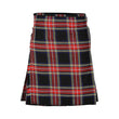 Authentic Scottish Men's Tartan Kilts - Highland Light Weight Value Kilt Embrace Your Heritage with Comfort Black Stewart Tartan Kilt
