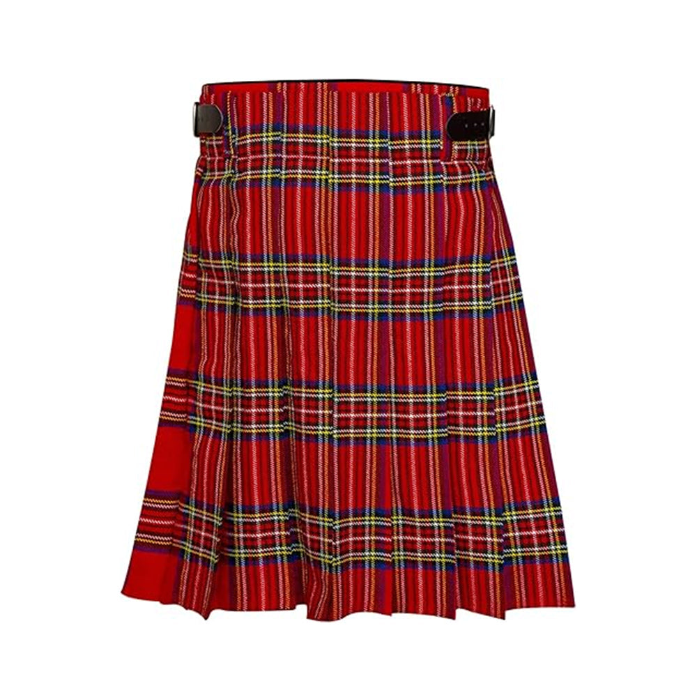 Authentic Scottish Men's Tartan Kilts - Highland Light Weight Value Kilt Embrace Your Heritage with Comfort Royal Stewart Tartan Kilt