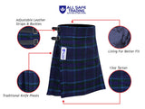 Men's 5 Yard Scottish Tartan Kilt, Highland Wedding Kilt, Spirit of Scotland Tartan Kilt