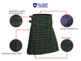 Men's 8 Yard Kilt for Men, Men's Deluxe Kilt, Scottish Tartan Kilt, Highland Wedding Kilt, Wallace Hunting Kilt